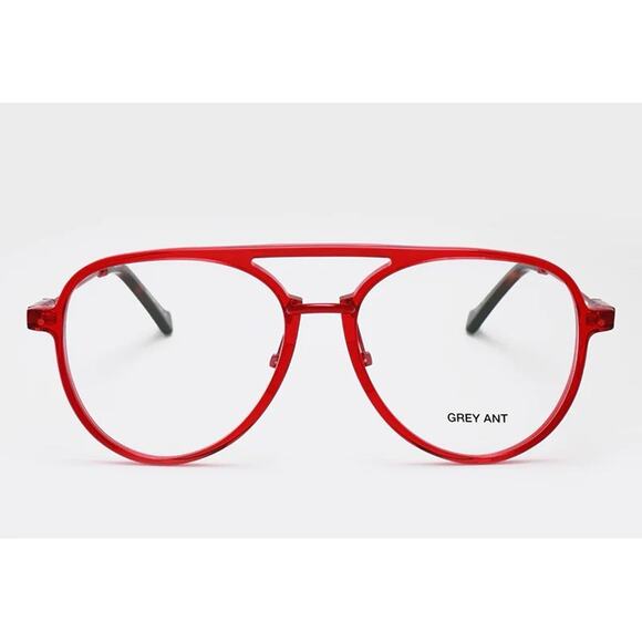 New Grey Ant Praph Eyeglasses In Red - Picture 1 of 4